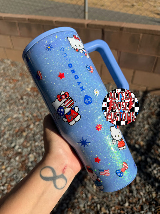 “Patriotic Kitty” Hydrojug 40oz