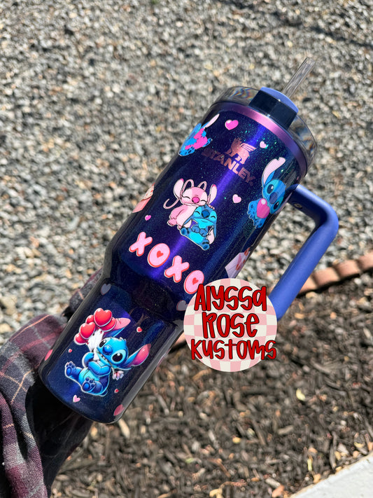 Vday Stitch Stanley 40oz