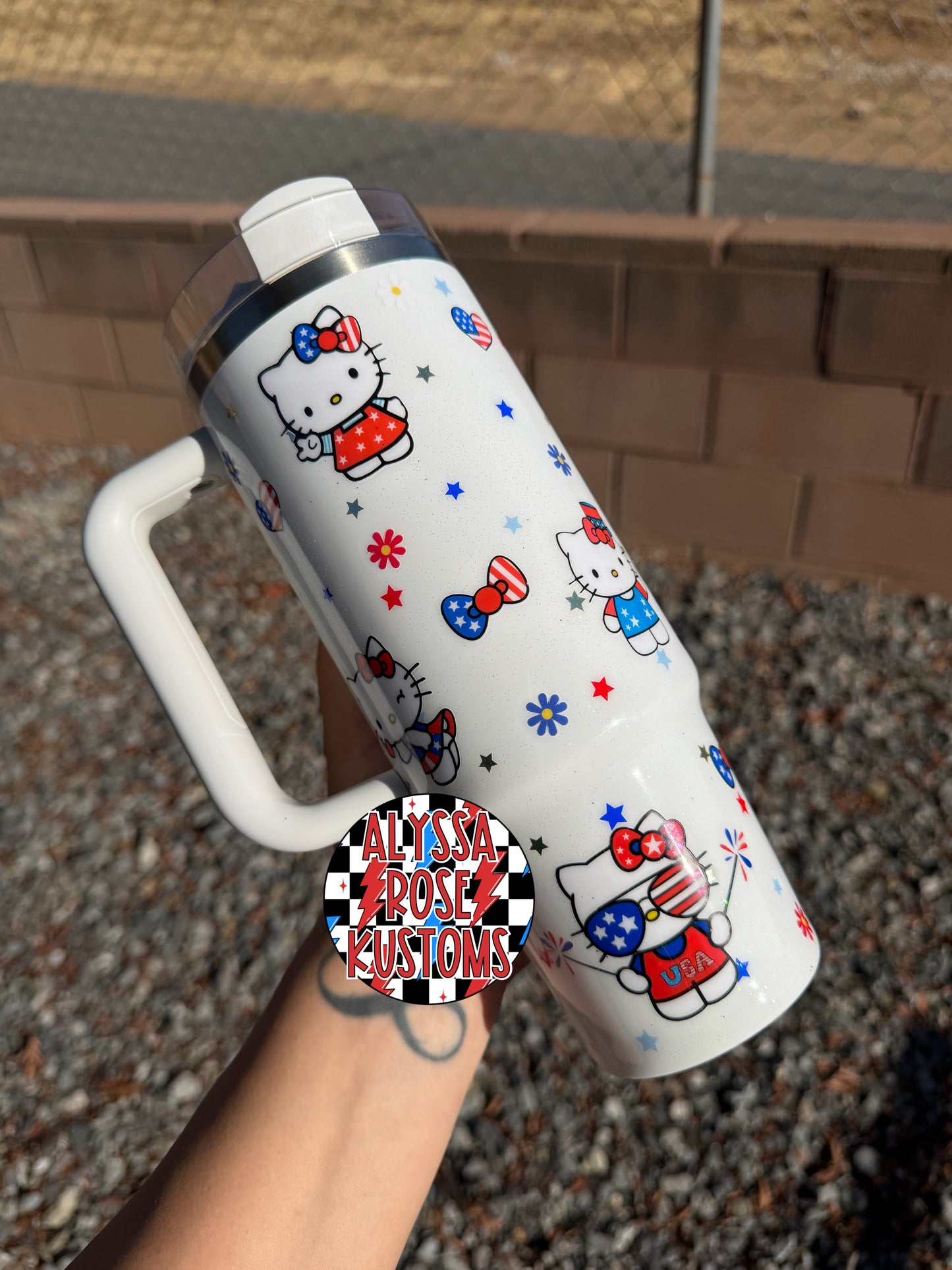 “Patriotic Kitty” Stanley 30oz