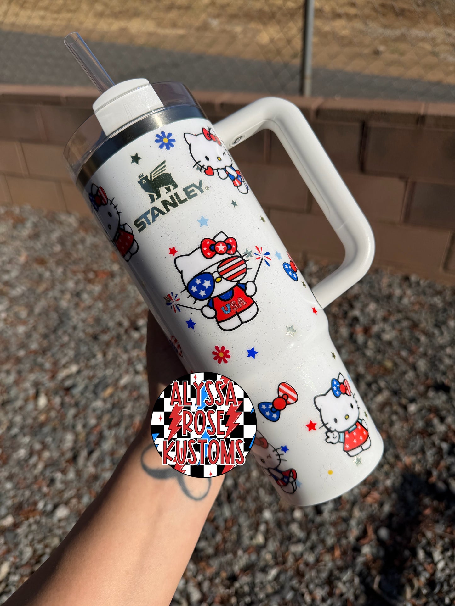 “Patriotic Kitty” Stanley 30oz