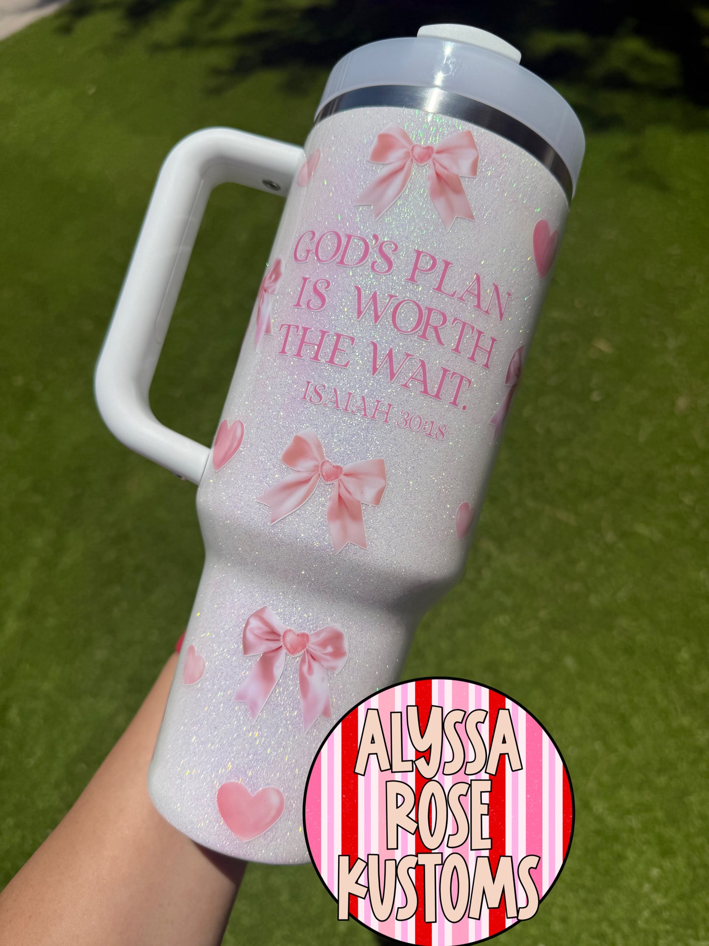 Pink Bows & Hearts (quote can be removed pls leave a note)