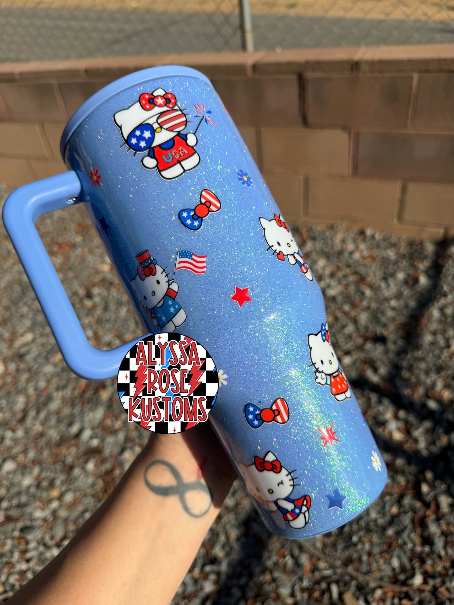 “Patriotic Kitty” Hydrojug 40oz