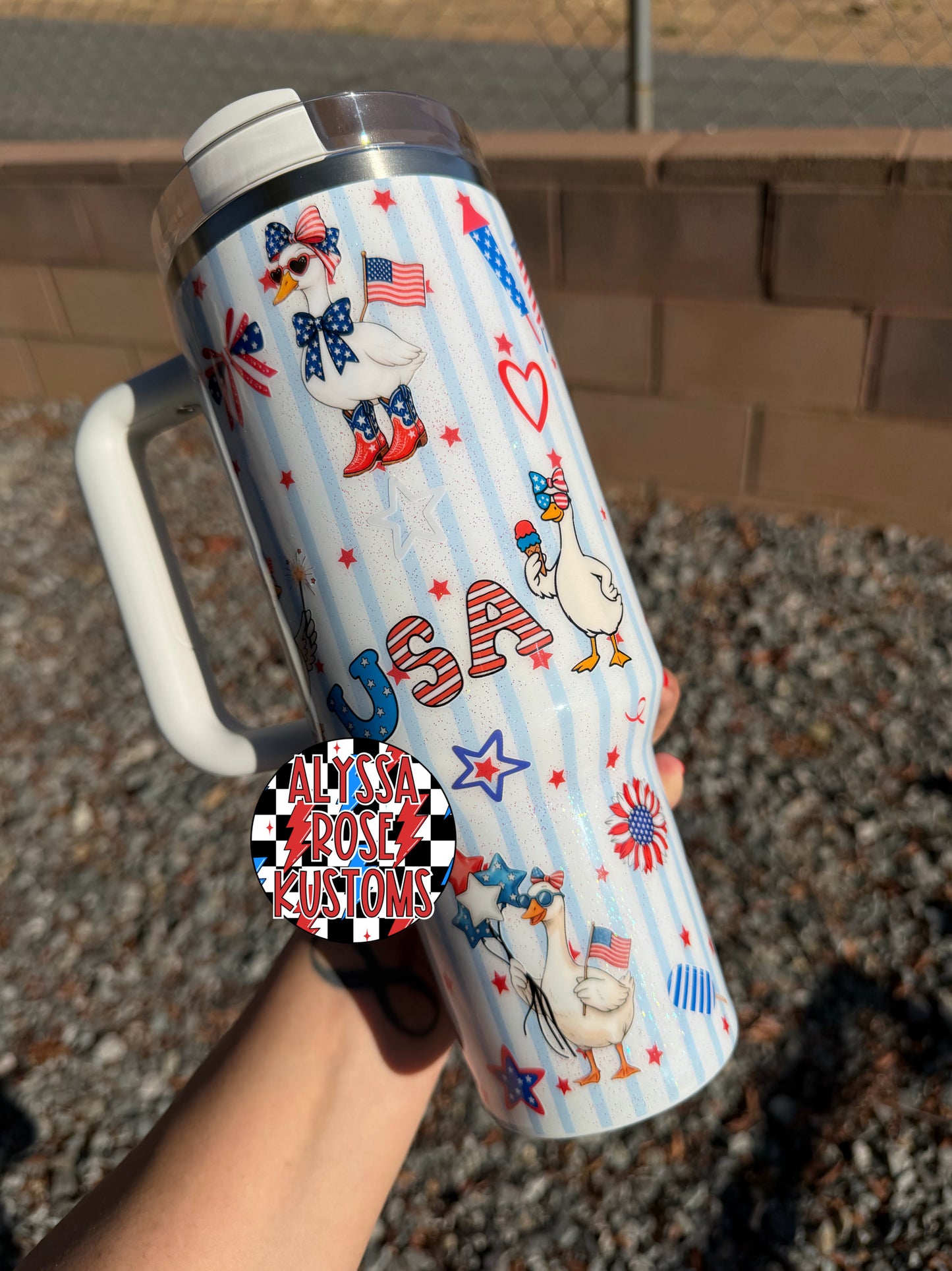 “Star-Spangled Goose” Stanley 40oz